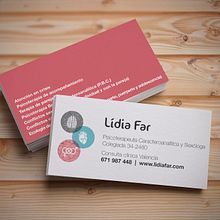 Tarjetas Psicoterapeuta. Br, ing, Identit, and Graphic Design project by Comboi Gràfic - 06.19.2015