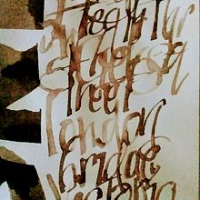 Mi Proyecto del curso: Caligrafía con tiralíneas. Un proyecto de Caligrafía de Laura Bello - 03.09.2018