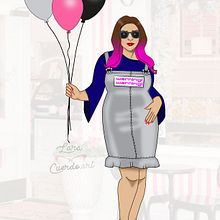 Ilustración CURVY de Moda OI17 . Fine Arts, Design, and Traditional illustration project by Lara Cuerdo Cabrera - 10.01.2017