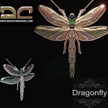 Colgante Libelula Ein Projekt aus dem Bereich Schmuckdesign von Diego Aramburu - 02.10.2017