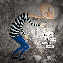 Lo que tu mente cuenta de ti.... Traditional illustration project by Raquel Hidalgo Sánchez - 09.14.2016
