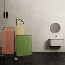 MOVO. Biombo para espacio de baño.. 3D, Interior Architecture, Design, Furniture Design, Making, Product Design & Industrial Design project by Pablo Lardón - 09.27.2017