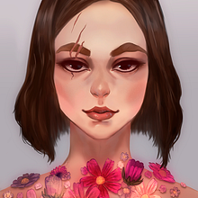 Flores para la guerrera. Un progetto di Illustrazione tradizionale di Susana - 02.10.2017