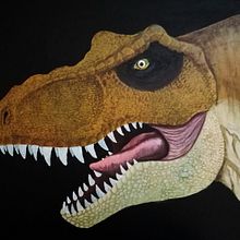 Cuadro T-Rex. Painting project by Adrián Arques - 10.03.2017