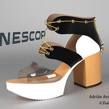 Diseño 3D con ICAD3D+ en INESCOP. Shoe Design project by Adrián Arques - 10.03.2017