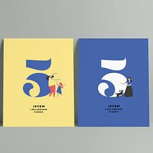 Festival de música IKFEM 2017. Un proyecto de Br, ing e Identidad, Diseño gráfico, Ilustración tradicional e Ilustración vectorial de Sandra García Martínez - 03.10.2017
