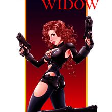Ilustración de Black Widow. Un proyecto de Cómic, Diseño de personajes e Ilustración tradicional de Samuel Chuquizuta - 04.10.2017