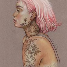 Trabajo personal; Mi dama valiente. Traditional illustration project by Elena Pancorbo - 02.13.2017
