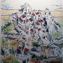 ARQUITECTURAS - DIBUJO SUELTO 2. Un projet de Illustration traditionnelle de Ekain Jiménez Valencia - 04.10.2017