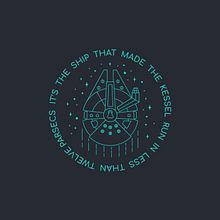 Diseño de logo inspirado en Star Wars y de forma minimalista. Design, Graphic Design, Traditional illustration, and Vector Illustration project by Javi Rodríguez - 10.04.2017
