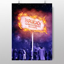 Papa Roach: "The fire" Ein Projekt aus dem Bereich Grafikdesign von Noir Design - 04.10.2017