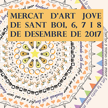 Cartel finalista del "Concurs de Cartells del Mercat d'Art Jove 2017" de Sant Boi. Een project van Grafisch ontwerp y Vectorillustratie van Laura Ortiz - 05.10.2017