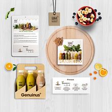ColdPress Genuinus. Art Direction, Design, and Packaging project by Silvia Tateo - 06.20.2015