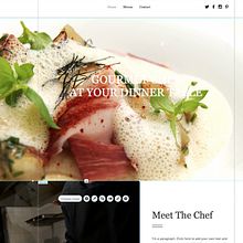 Head chef identity & website. Art Direction project by Karine Decorpas - 10.10.2017