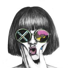Look at me. Street Art, and Traditional illustration project by Marta Curiel Garrachón - 12.06.2016