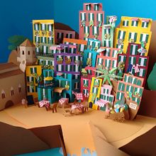 Cinqueterre. . Un proyecto de Ilustración tradicional y Papercraft de andreaescargot-1 - 08.10.2017