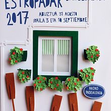 Estropadak kartela. Cartel Regatas. Un proyecto de Ilustración tradicional y Papercraft de andreaescargot-1 - 08.10.2017