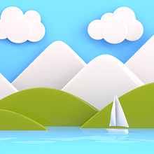 Paisaje 01. Un proyecto de 3D de David Medibú - 09.10.2017