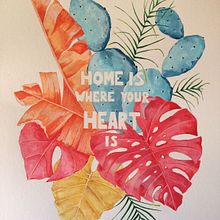Home is where your heart is Ein Projekt aus dem Bereich Malerei von Marina Benito - 09.10.2017