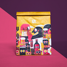 YUME . YOUSHI LUNCHBAG (BISTRO). Art Direction, Character Design, Product Design, Traditional illustration, and Packaging project by Jhonny Núñez - 10.09.2017