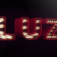 Lettering, LUZ. 3D project by David Rodríguez del Castillo - 10.10.2017