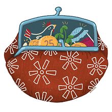 Revista Soberanía Alimentaria, Biodiversidad y culturas.. Ilustração tradicional projeto de Maria Maraña - 10.10.2016