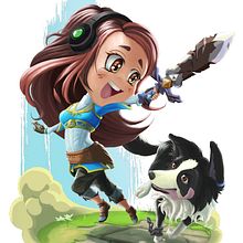 Mafirette's chibis. Projekt z dziedziny Projektowanie postaci, Trad, c i jna ilustracja użytkownika Alberto Amoni Barajas - 04.02.2017