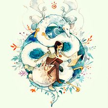 La mirada. Traditional illustration project by Héctor San Andrés Jaime - 05.14.2017