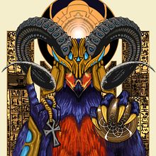 Ra. Un proyecto de Bellas Artes, Diseño, Diseño de personajes, Diseño gráfico, Ilustración tradicional y Pintura de Adrian Pagador - 11.10.2017