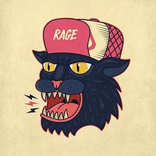Ilustración vectorial de tigre rabioso. Design, Graphic Design, Traditional illustration, and Vector Illustration project by Javi Rodríguez - 10.12.2017