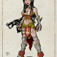 Ejercicios: boceto, tinta y arte final. Proyecto del curso impartido por Nacho Arranz. Un progetto di Belle arti, Fumetto, Character design e Illustrazione tradizionale di Rubén Huéscar Santos - 14.08.2017
