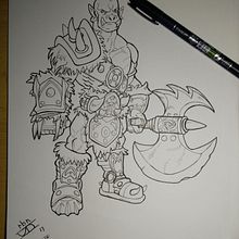 Ejercicios: boceto y tinta. Proyecto del curso impartido por Nacho ArranzNuevo. Un progetto di Belle arti, Fumetto, Character design e Illustrazione tradizionale di Rubén Huéscar Santos - 07.09.2017