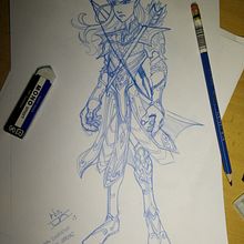 Ejercicios: boceto. Proyecto del curso impartido por Nacho ArranzNuevo. Un progetto di Belle arti, Fumetto, Character design e Illustrazione tradizionale di Rubén Huéscar Santos - 21.09.2017