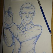 Diseño de personajes: boceto.. Un progetto di Belle arti, Fumetto, Character design e Illustrazione tradizionale di Rubén Huéscar Santos - 19.12.2016