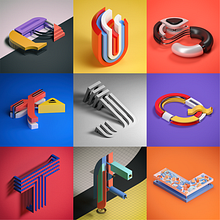 Alphabet (36days 2016). Un progetto di 3D, Graphic design, Illustrazione tradizionale e Tipografia di Serafim Mendes - 25.04.2016