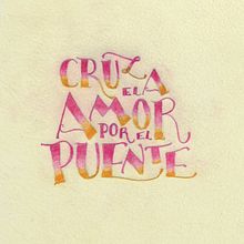 Cruza el amor por el puente. Traditional illustration project by Diana Santoni - 10.13.2017