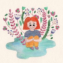 Parque de flores | Acuarelas. Un progetto di Illustrazione tradizionale e Pittura di Diana Santoni - 13.10.2017