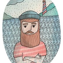 Sailor | Acuarelas. Traditional illustration, and Painting project by Diana Santoni - 10.13.2017