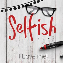 Selfish FONT. Calligraph, Design, T, and pograph project by Pere Esquerrà - 09.23.2016