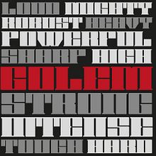 Golem display font. Graphic Design, Lettering, T, and pograph project by Oscar Cobo Mas - 10.13.2017