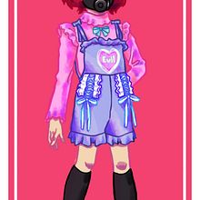 Goth Pastel 2. Character Design, and Costume Design project by Abril Morales - 03.17.2016
