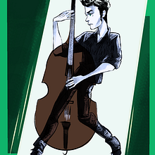 Rockabilly. Un progetto di Character design e Illustrazione tradizionale di Abril Morales - 20.07.2017