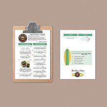 Diseño gráfico - Menú Surf&Turf Calella. Un projet de Design graphique de Mark Zednan - 14.10.2017