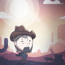 El oeste 2D. Design, Graphic Design, Traditional illustration, and Vector Illustration project by Vicente Herrera Teruel - 10.14.2017