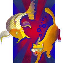 Navegando en Japón. Vector Illustration project by Soledad Martínez - 04.04.2018