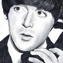 Ilustración: Paul McCartney. Ilustração tradicional projeto de Jenny Benito Gómez - 10.11.2012