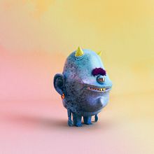 letras y muñones: modelado y texturizado. 3D, Character Design, and Lettering project by Manu Berjillos - 10.17.2017