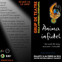 Díptico Sainet - Falla Avinguda Espanya. Design project by Edith Llop Roselló - 02.16.2016