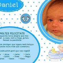 Tarjeta felicitación nacimiento Chico. Design project by Edith Llop Roselló - 11.30.2013