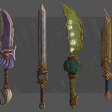 -Sword Design-. Comic, Character Design, Traditional illustration, and Painting project by Juan David Muñoz Rico - 10.18.2017
